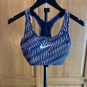 Nike Women's Dynamic Sports Bra - Navy and Pink